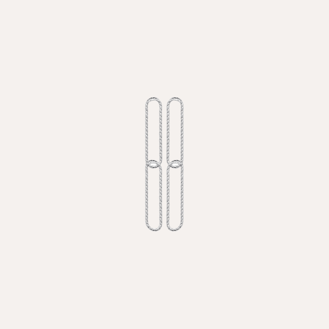 Boucles d'oreilles pendantes argent