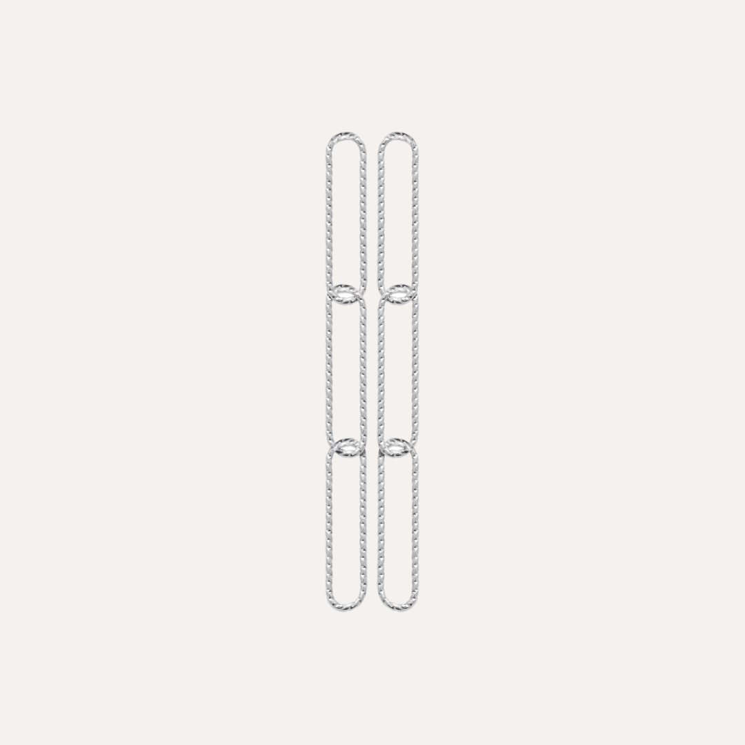 Boucles pendantes argent