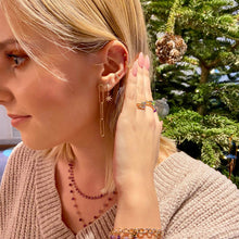 Boucles plaqué or maillon