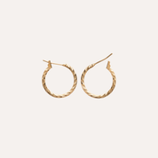 Créoles plaqué or ciselées