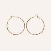 Créoles plaqué or 40 mm