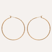 Créoles plaqué or 50 mm