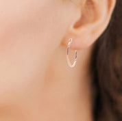 Créoles plaqué or rose