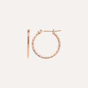 Créoles plaqué or rose