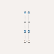 Boucles d'oreilles argent nacre