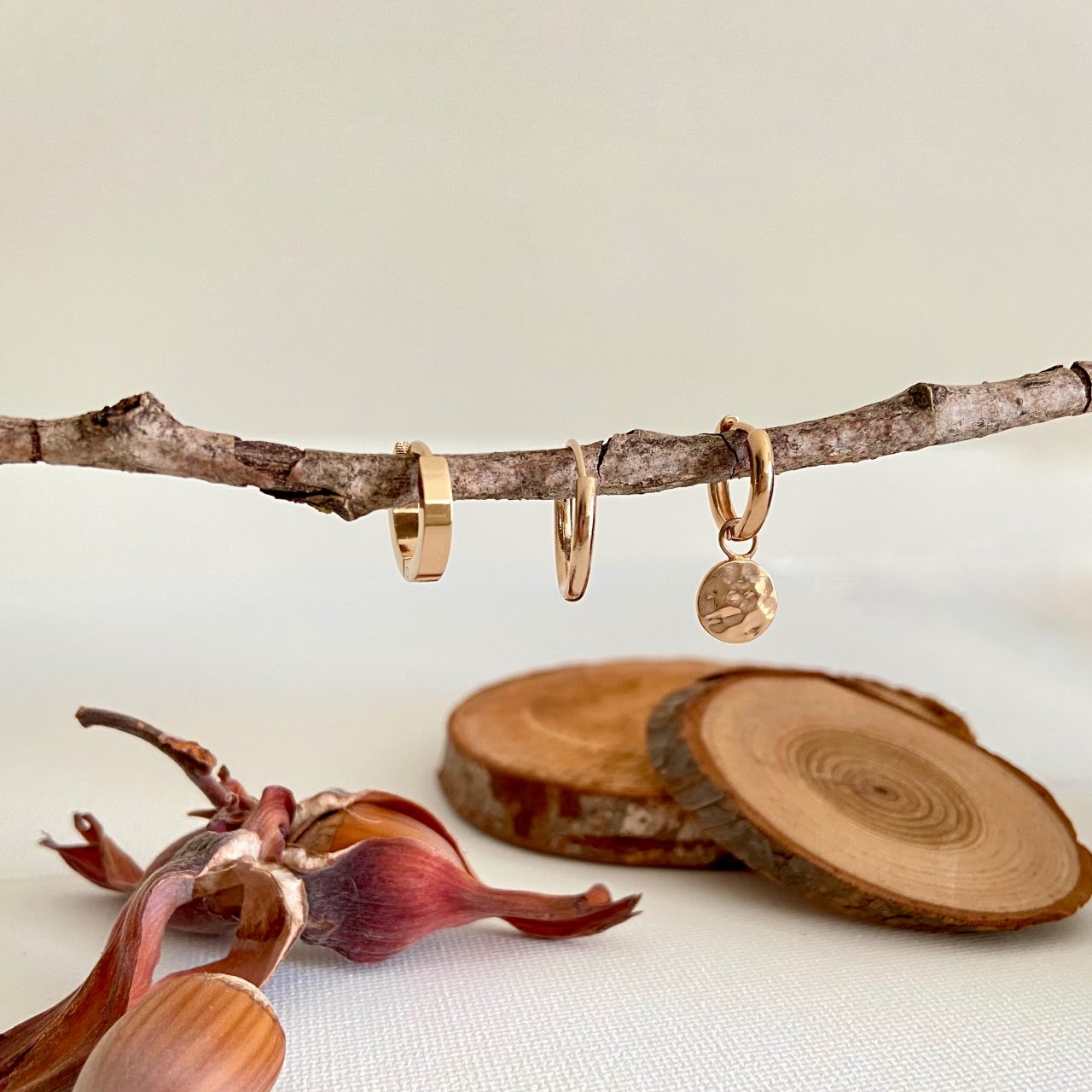 Petites créoles plaqué or