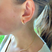 Mini créoles plaqué or