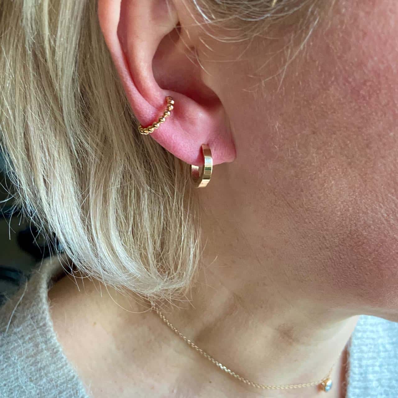 mini créoles plaqué or