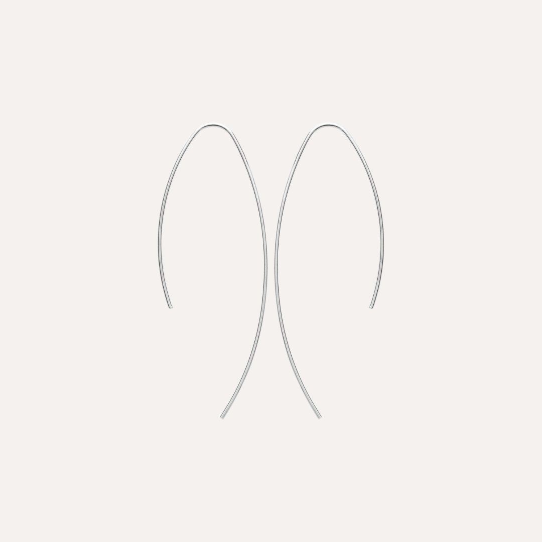 Créoles fines argent