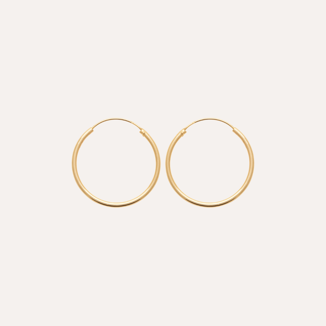 Créoles fines plaqué or