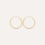 Créoles fines plaqué or