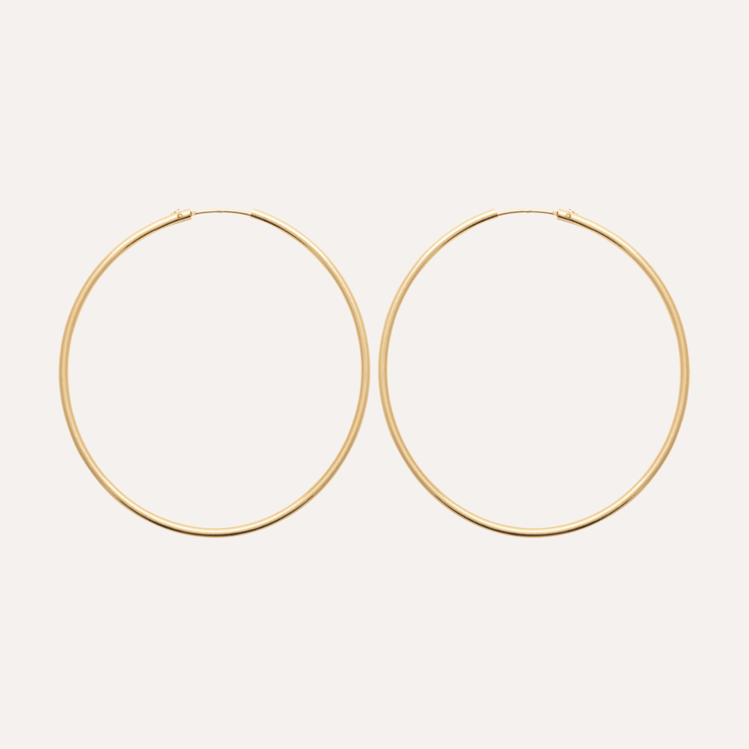 Créoles fines plaqué or