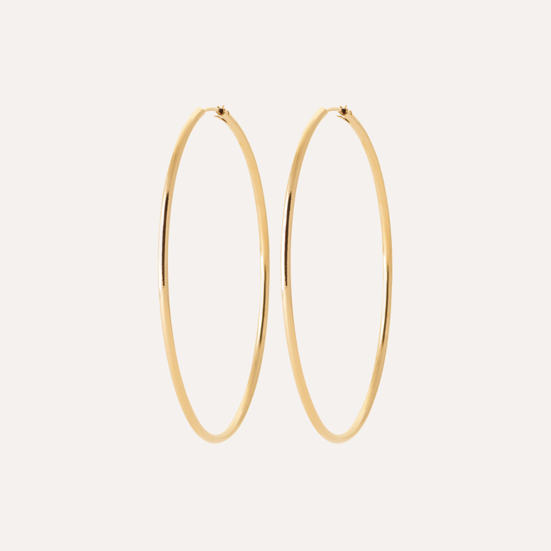 Créoles fines plaqué or