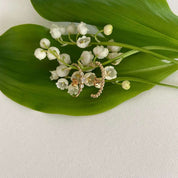 Boucle perlée vendue à l'unité s'accroche dans l'oreille et passe sous le lobe