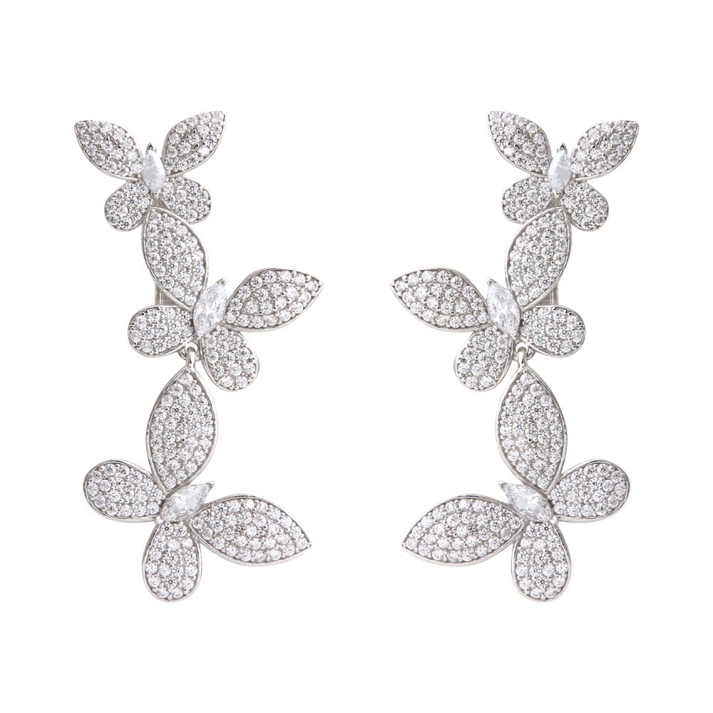 Boucles d'oreilles argent chic