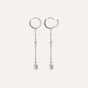 Boucles d'oreilles pendantes argent