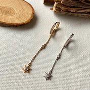 petites créoles pendantes étoile