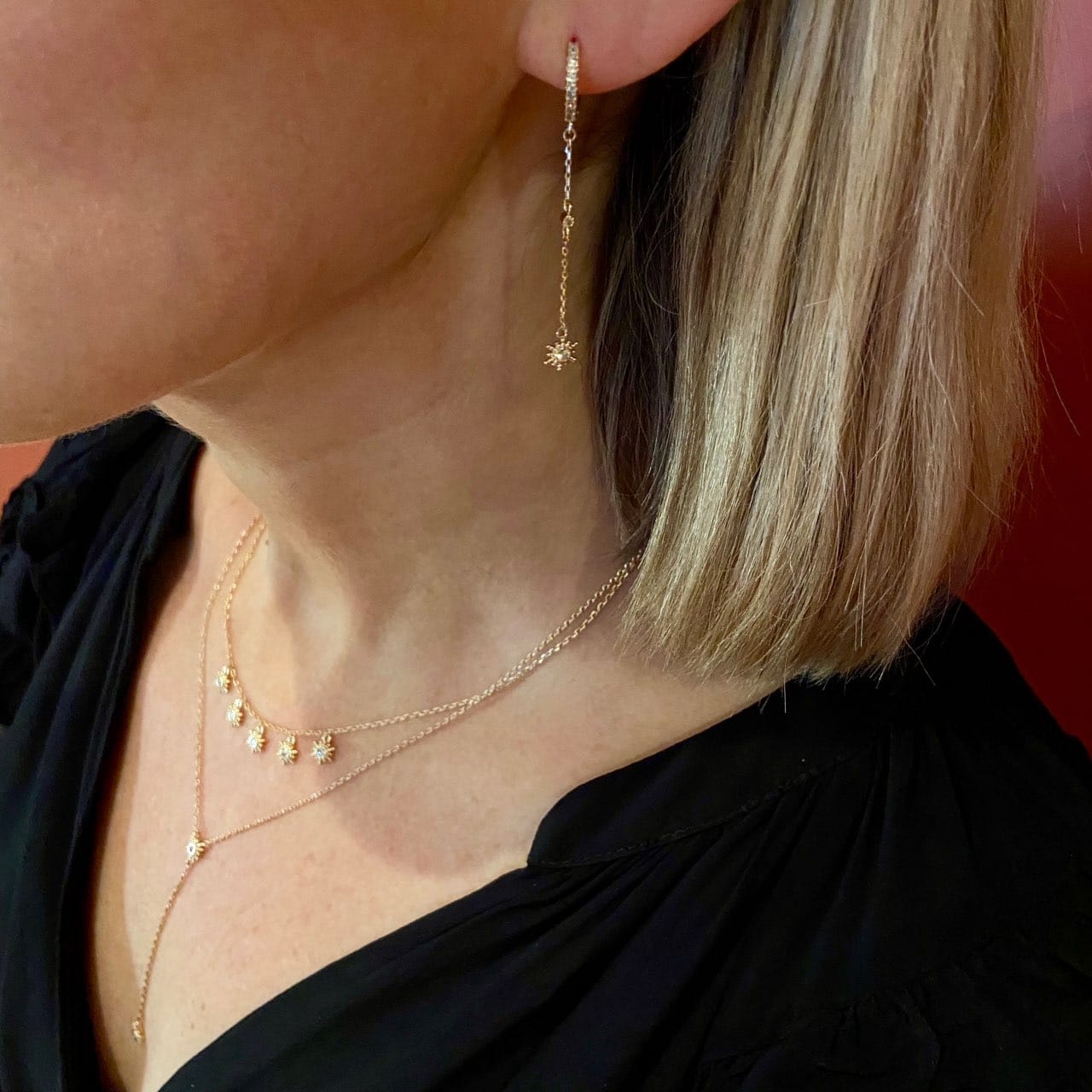 Boucles plaqué or de qualité