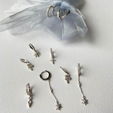 Boucles d'oreilles argent rhodié
