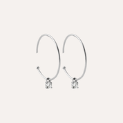 Créoles fines argent