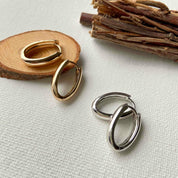 Boucles d'oreilles argent rhodié