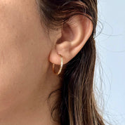 Créoles plaqué or ciselées