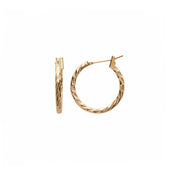 Créoles plaqué or ciselées Esmeralda