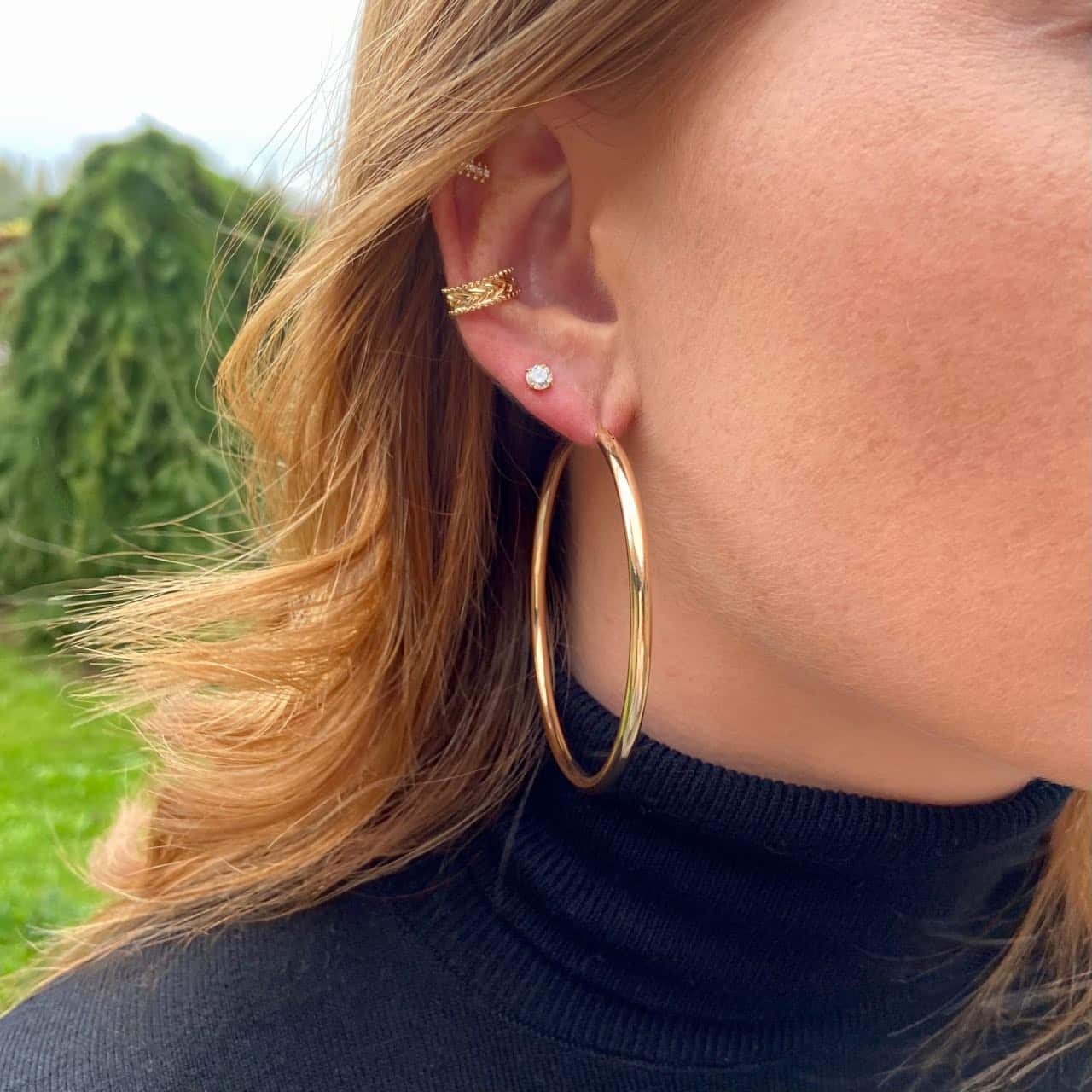 créoles gitane plaqué or