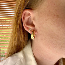 Boucles d'oreilles créoles torsades