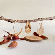 Boucles d'oreilles créoles plaqué or