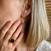 Boucles d'oreilles créoles plaqué or