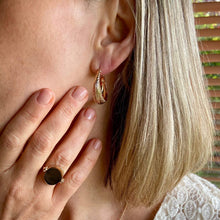 Boucles d'oreilles créoles plaqué or