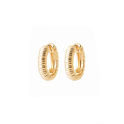 Boucles créoles plaqué or relief