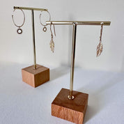 Boucles d'oreilles crochets plume