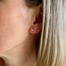 Boucles d'oreilles 3 zircons