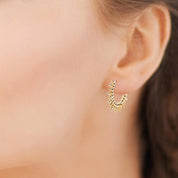 Boucles d'oreilles créoles en forme de soleil