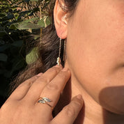 Boucles pendantes plaqué or