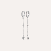 Boucles d'oreilles pendantes argent