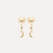 Boucles d'oreilles Soleil Lune Summer