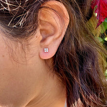 Boucles d'oreilles puces plaqué or