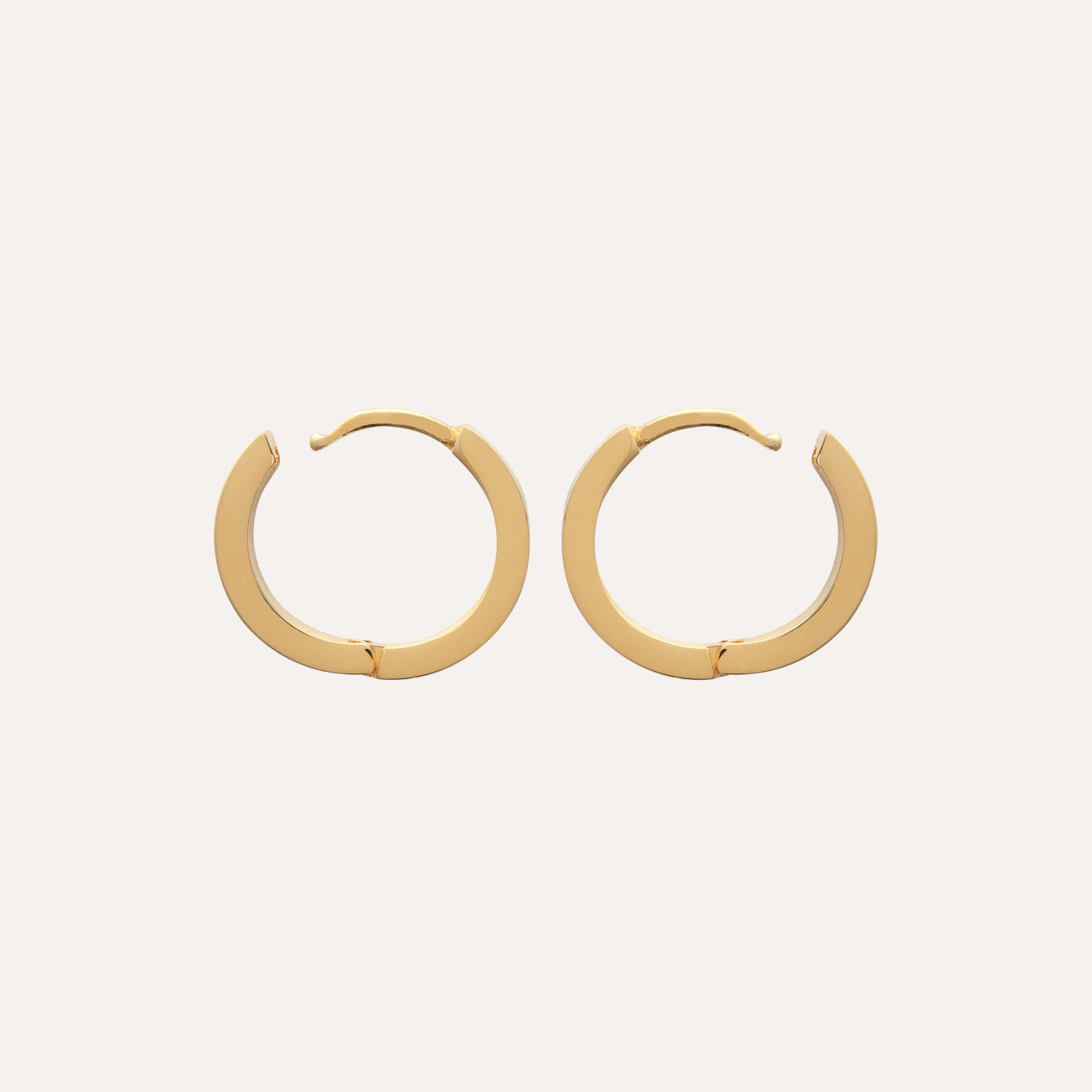 Créoles plaqué or mixte Gina