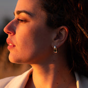 Boucles d'oreilles argent Gouttes d'eau