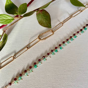 Composition de 2 bracelets plaqué or