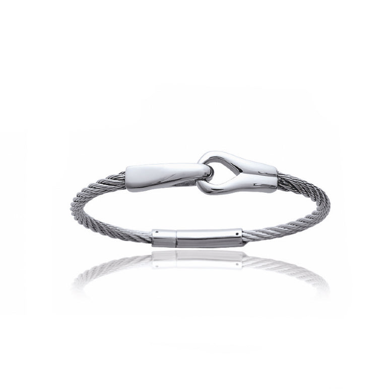 Bracelet homme câble acier