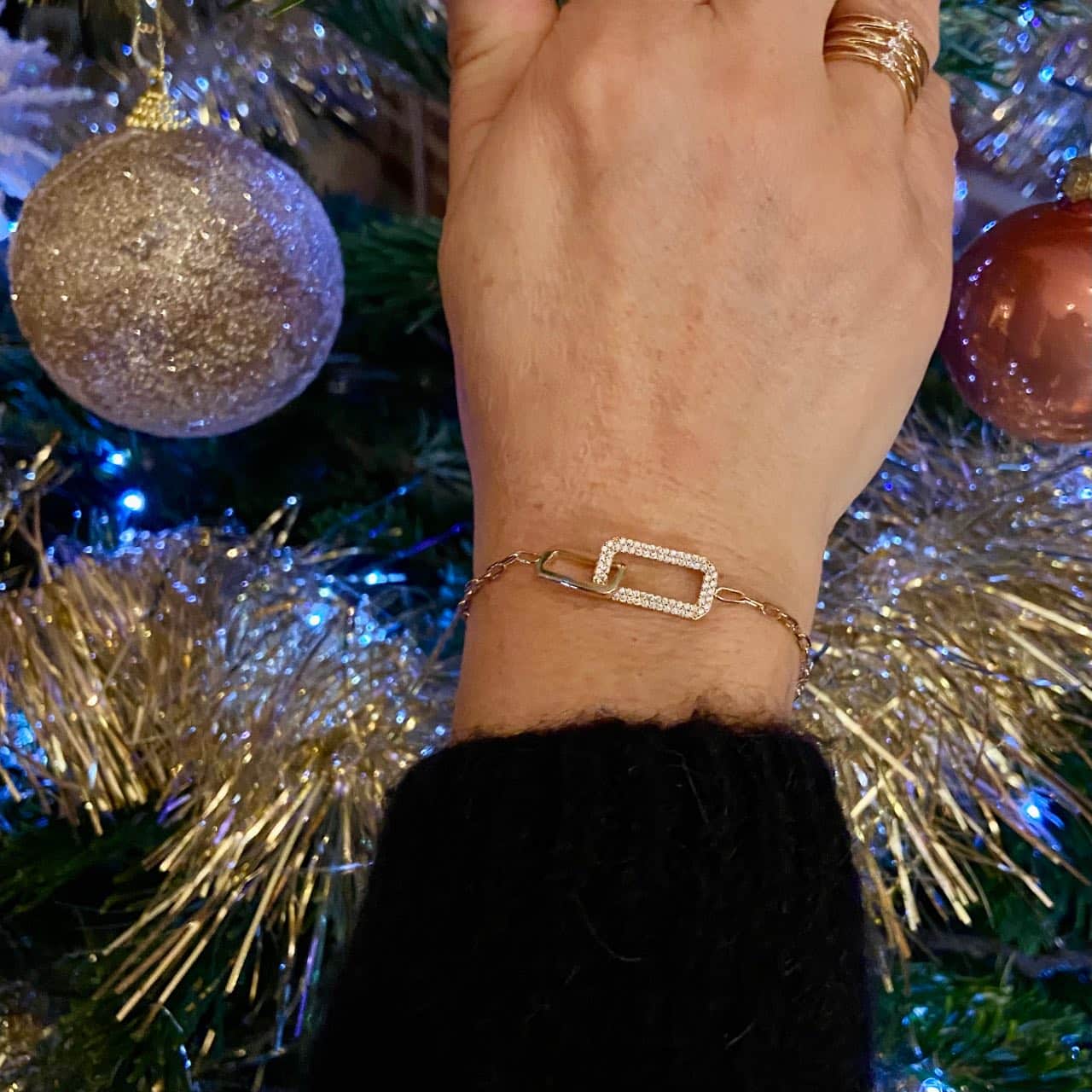 Bracelet plaqué or femme