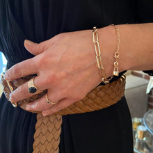 Bracelet gros maillons plaqué or