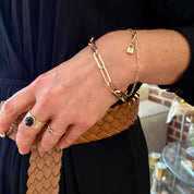 Bracelet plaqué or cadenas