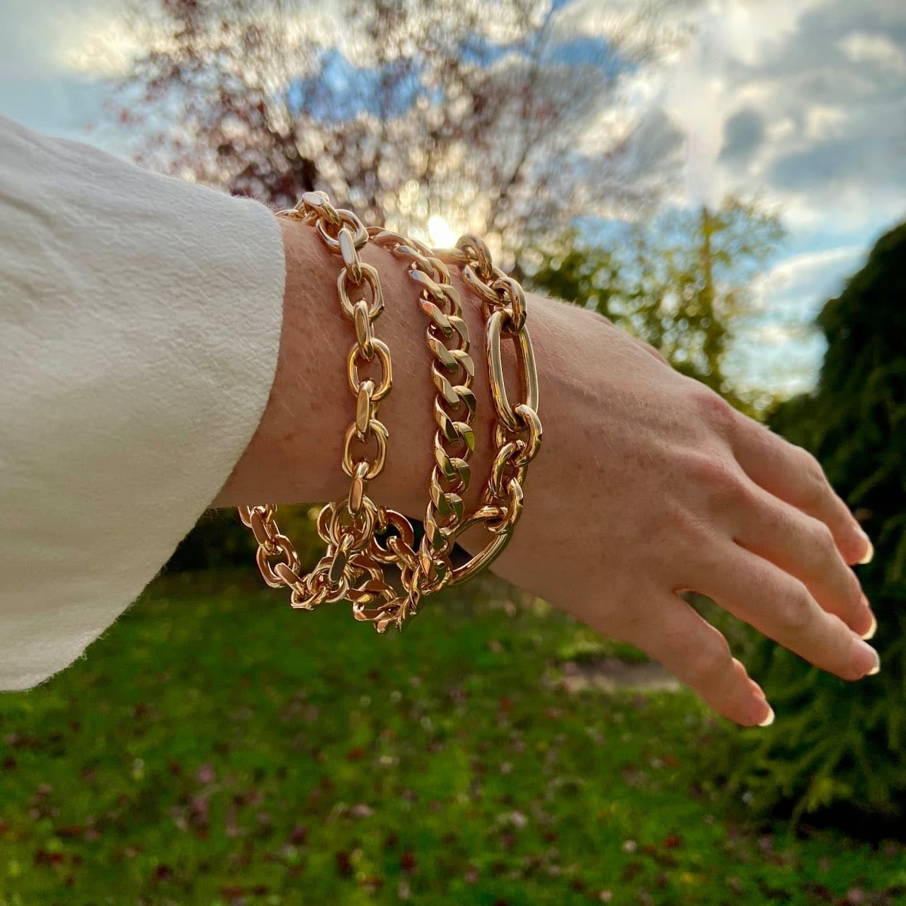 Bracelet plaqué or chic