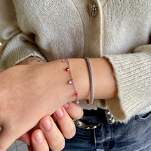 bracelet fin pampilles roses