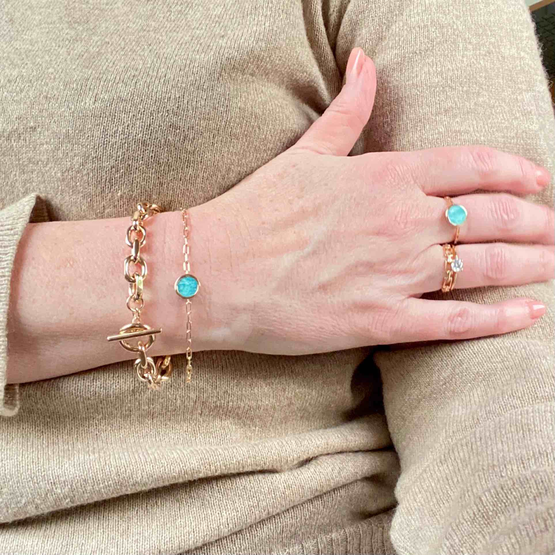 Bracelet plaqué or fantaisie